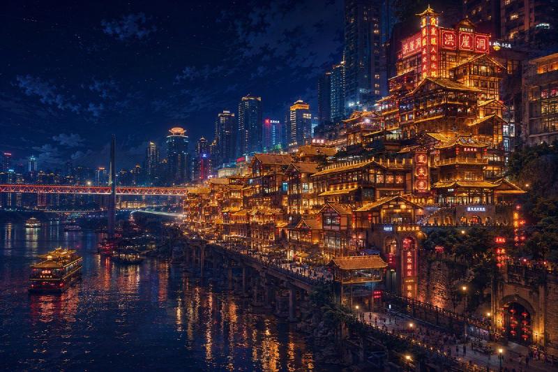 洪崖洞夜景