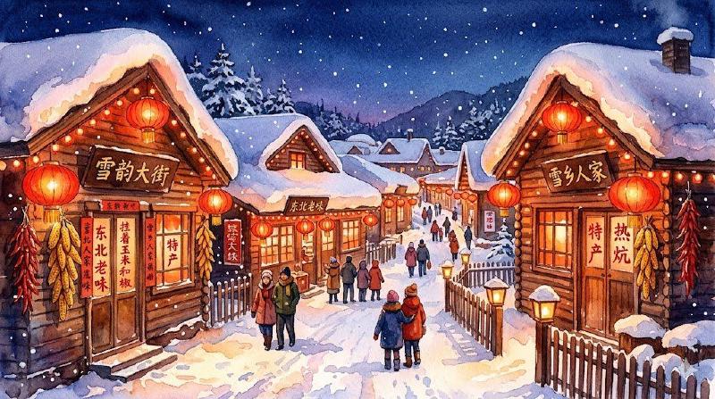 雪乡冬景
