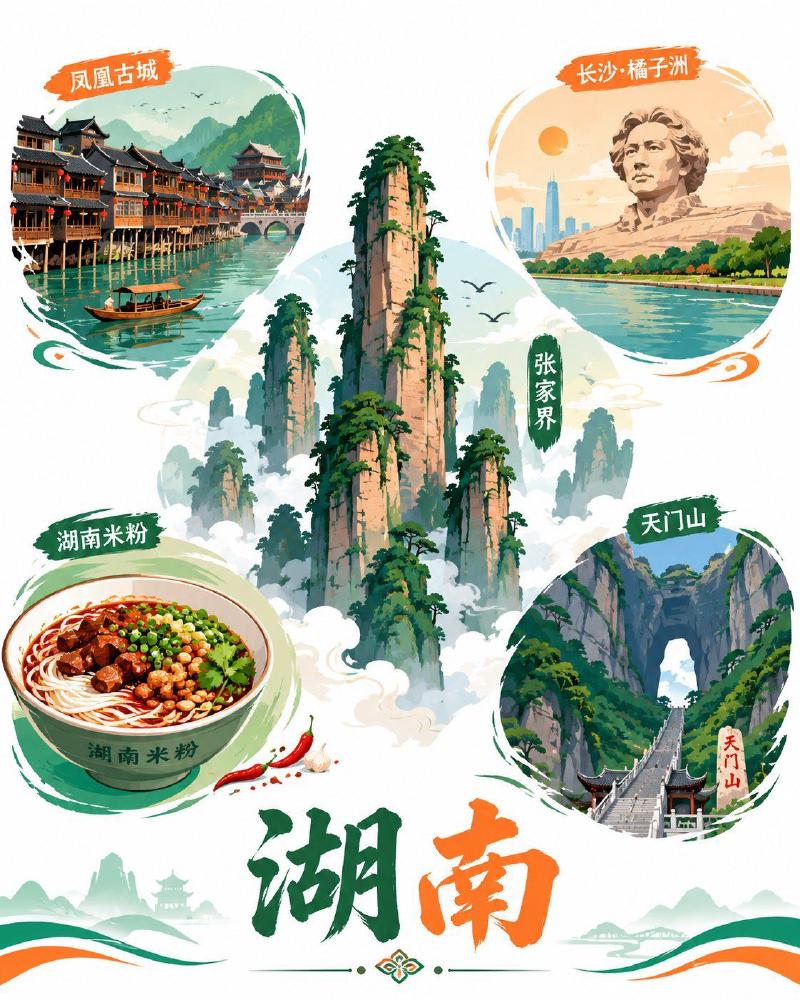 湖南旅游海报