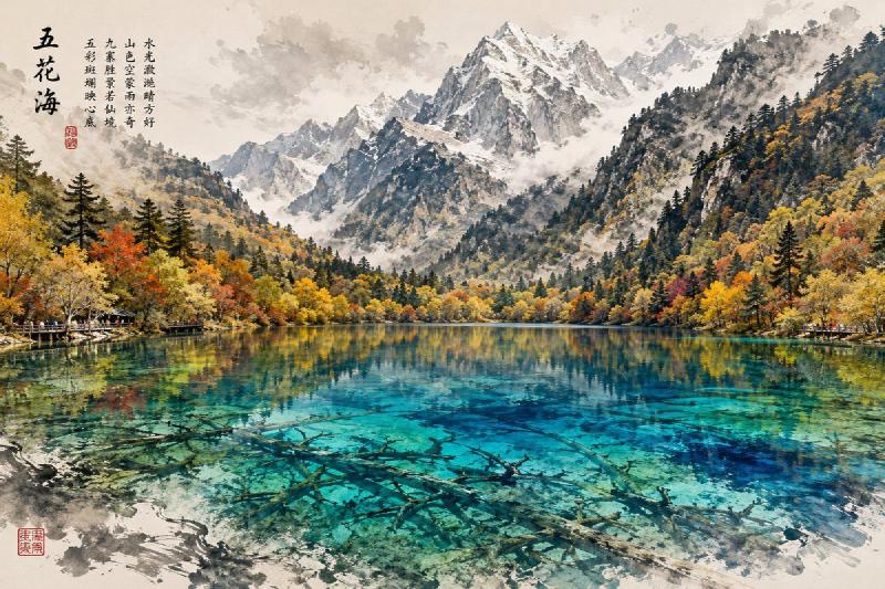 九寨沟五花海