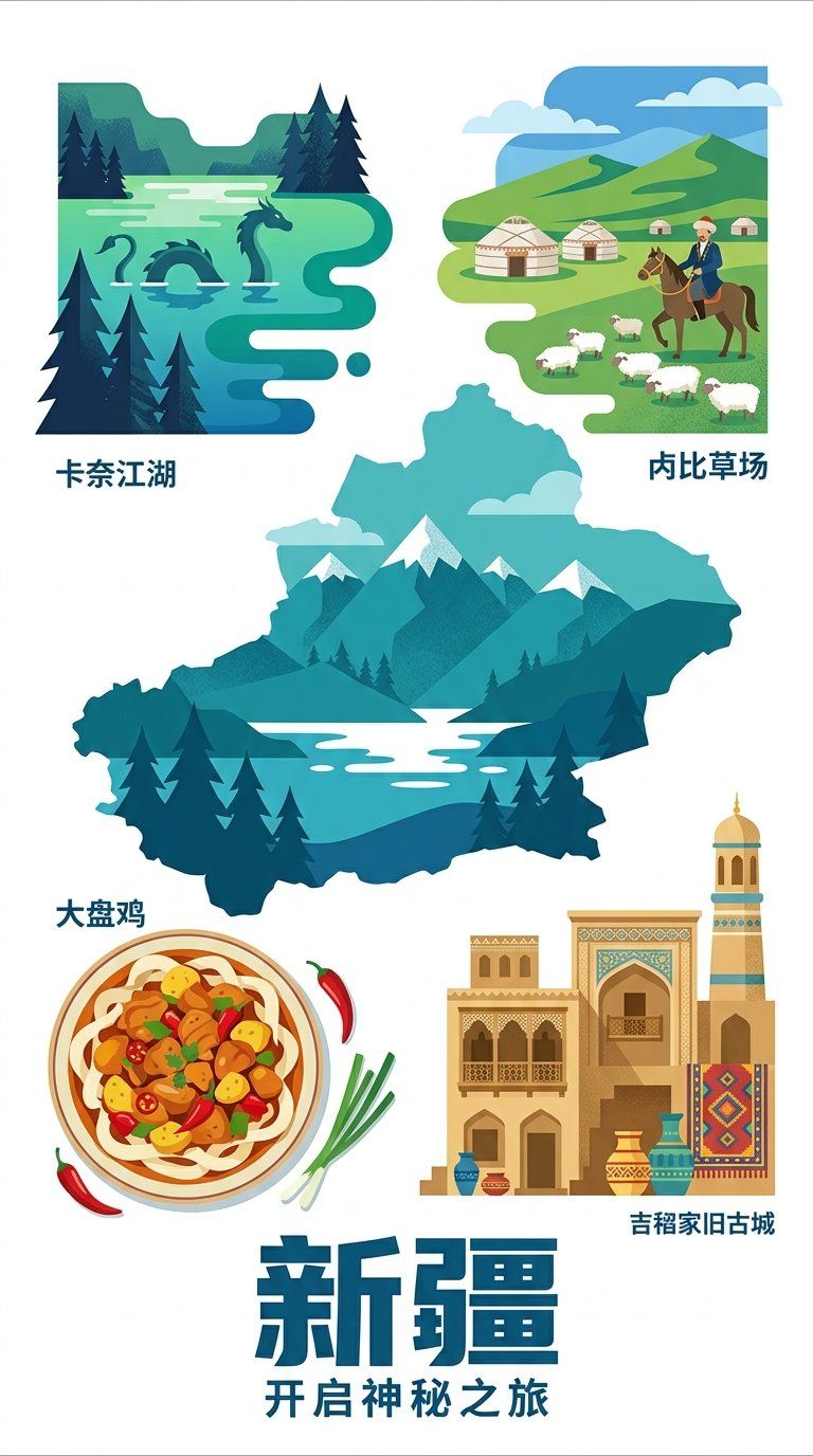 新疆旅游海报