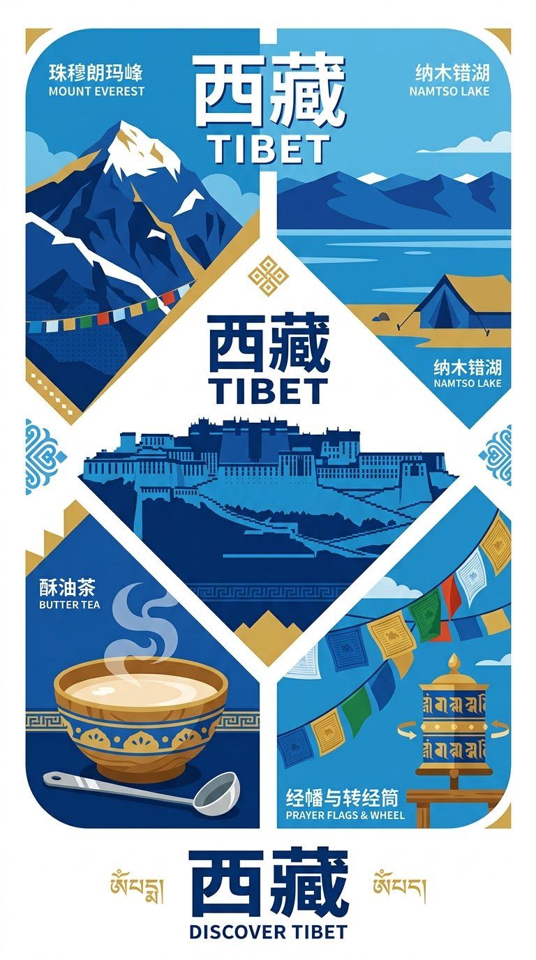 西藏旅游海报