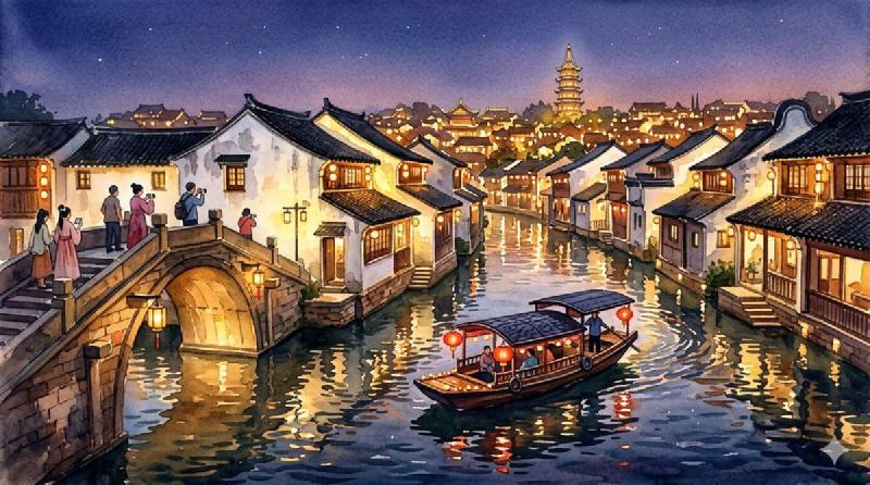 乌镇夜景