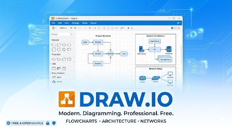 draw.io 绘图界面展示