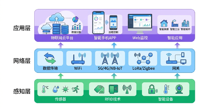 IoT 三层架构图