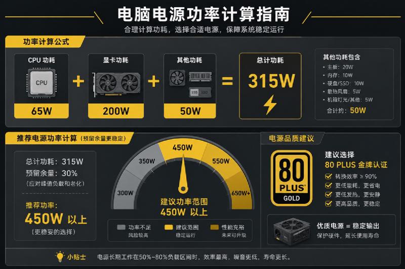 电源功率计算